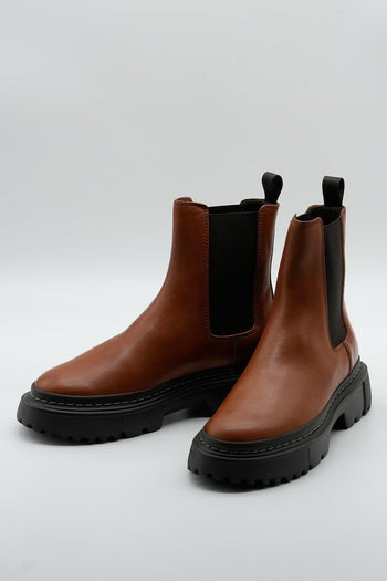 Chelsea Boot Pelle Cuoio Donna - 4