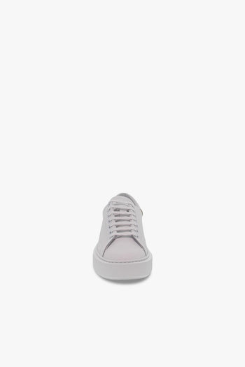 Sneakers SFERA CALF in pelle bianco e argento - 4