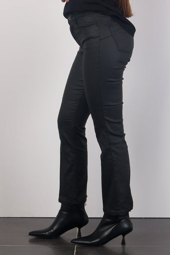 Pantalone Trombetta Spalmato Nero - 4