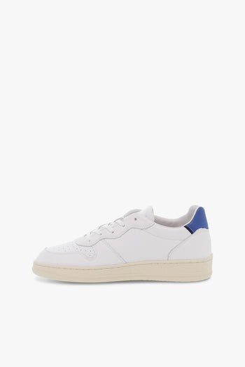 Sneakers COURT MONO WHITE-BLUE in pelle bianco e blu - 3