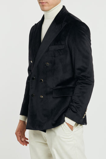 Giacca doppio petto in velluto black - 2