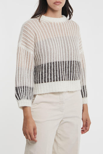 Maglia Tricot Beige Donna - 6