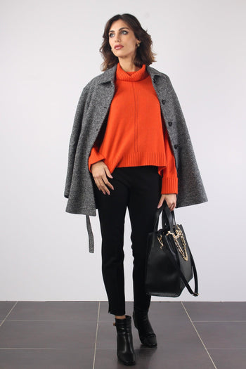 Sera Maglia Collo Alto Arancio - 7