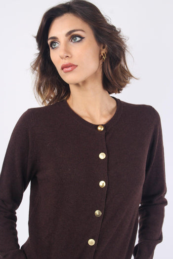 Cardigan Bottoni Oro Terra - 6