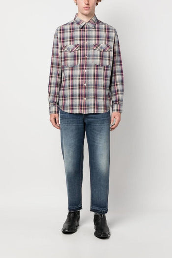 Marant Jeans Blu Uomo Gamba Dritta - 3