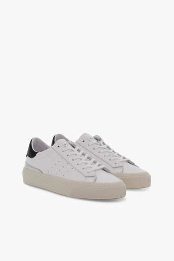 Sneakers SONICA LEATHER in pelle bianco e nero - 5