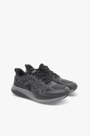 Sneakers HURACAN 3000 LACE UP M in tessuto e ecopelle nero e grigio - 5