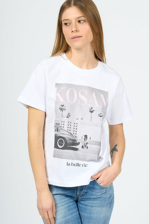 T-shirt La Belle Vie Bianco Donna