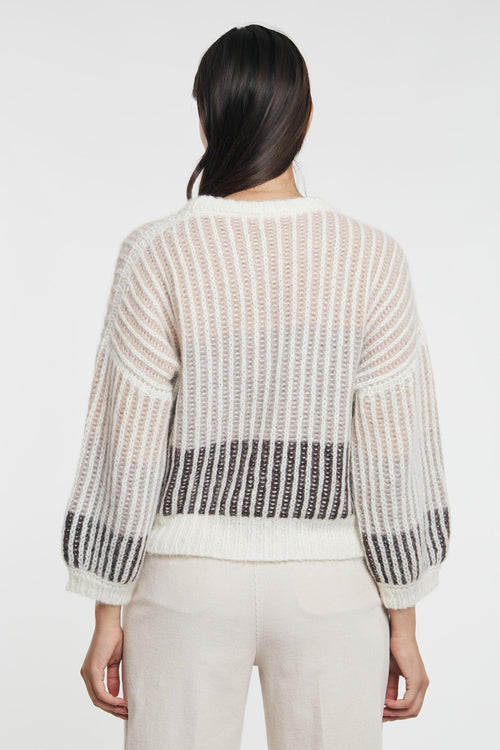 Maglia Tricot Beige Donna