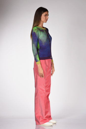 Maglia Stampata Viola/verde Donna - 4