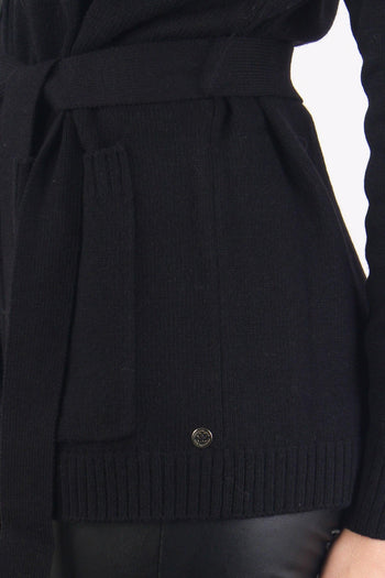 Isola Cardigan Over Riga Nero - 7