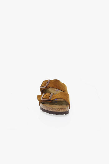 Sandalo basso ARIZONA SOFT FOOTBED in camoscio ocra - 4