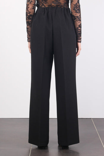 Pantalone Palazzo Elastico Nero - 4