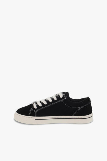 Sneakers SWEET SUEDE BLACK in camoscio nero e bianco - 3