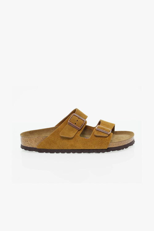 Sandalo ARIZONA SOFT FOOTBED in camoscio ocra