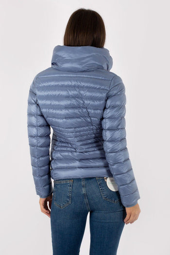 Piumino Sagomato Trapuntato Azzurro Donna - 3