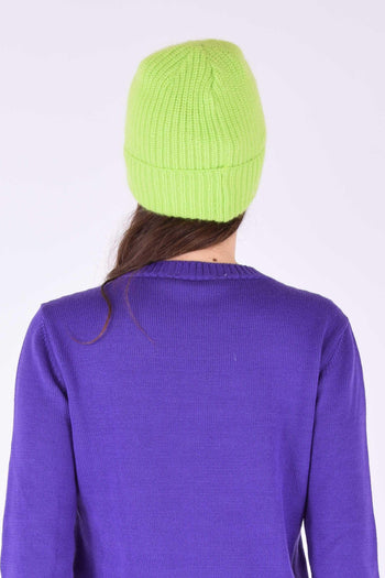 Cuffia Lana Angora Lime - 2