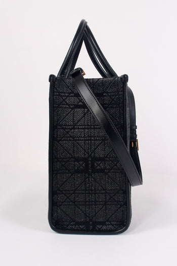 Shopping Quadrata Rafia Nero - 5