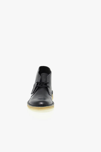 Polacco DESERT BOOT LEATHER in pelle nero - 4