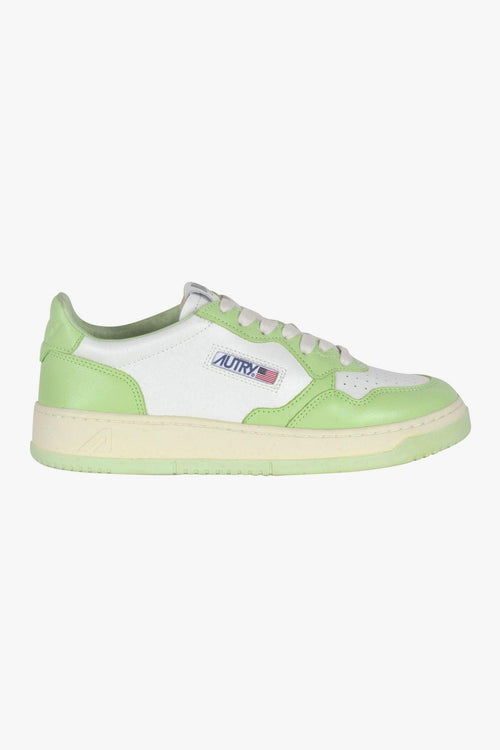 - Sneakers - 430075 - Bianco/Verde mela - 2