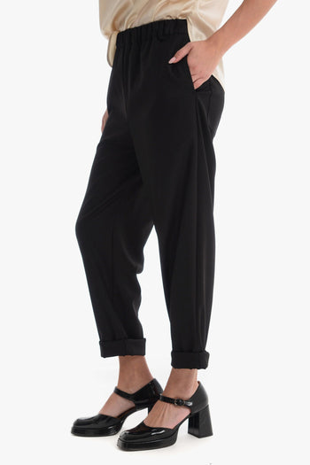 Pantalone Nero Donna alla caviglia - 3