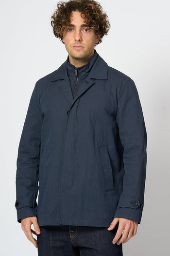 Morning Coat Corto Blu Uomo - 4