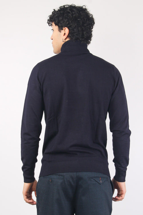 Maglia Dolcevita Navy - 2