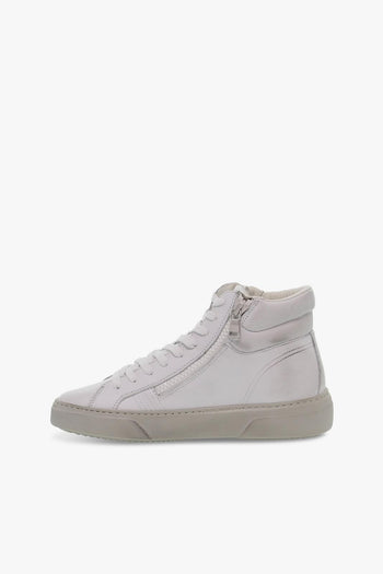 Sneakers DESTINY HI ZIP in pelle bianco Uomo Sneakers - 3