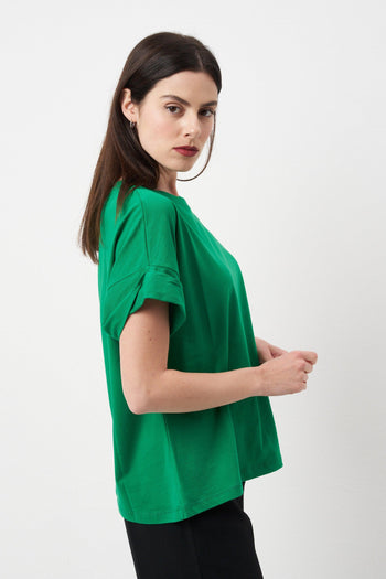 T-shirt manica corta verde - 3