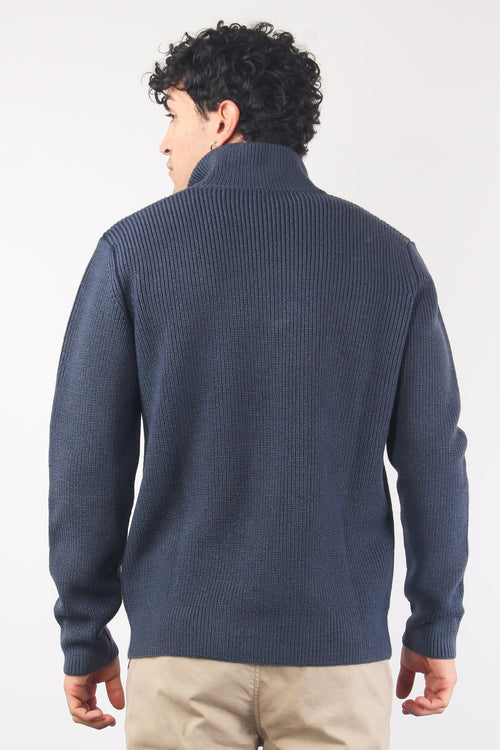 Maglia Mezza Zip Costa Inglese Blu Notte - 2