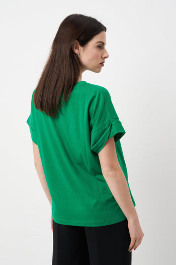 T-shirt manica corta verde - 4