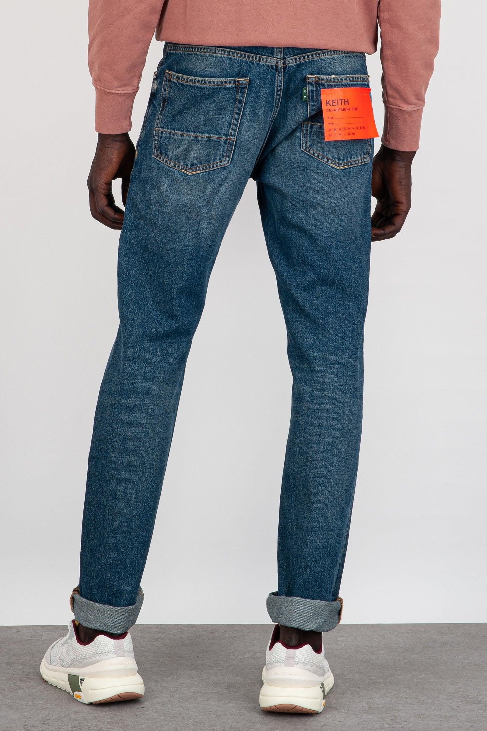 Jeans Keith Denim Blu Medio su Progetto Seta