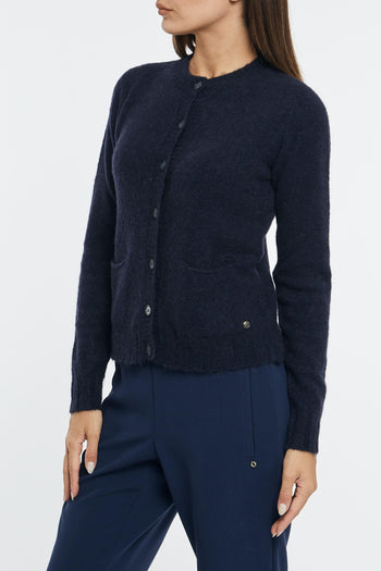 Cardigan con bottoni in misto lana - 3