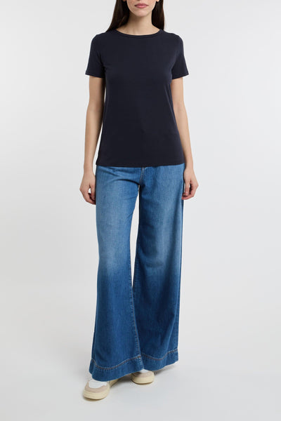 Max Mara T-Shirt Mezza Manica Blu