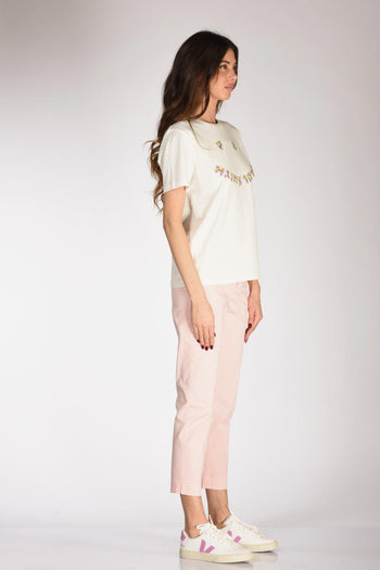 Tshirt Stampa Bianco/multicolor Donna - 4