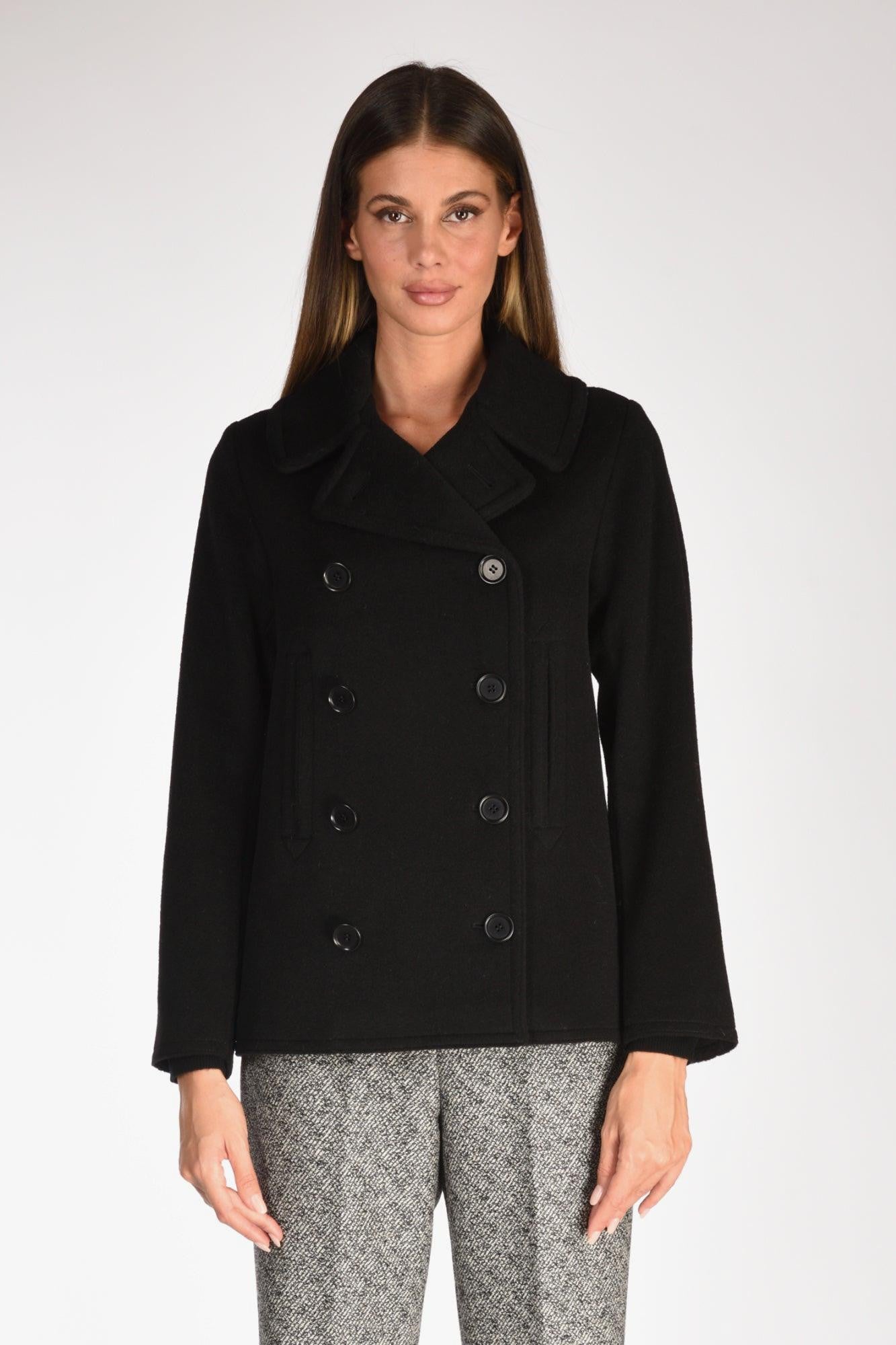 Caban Nero Donna su Progetto Seta