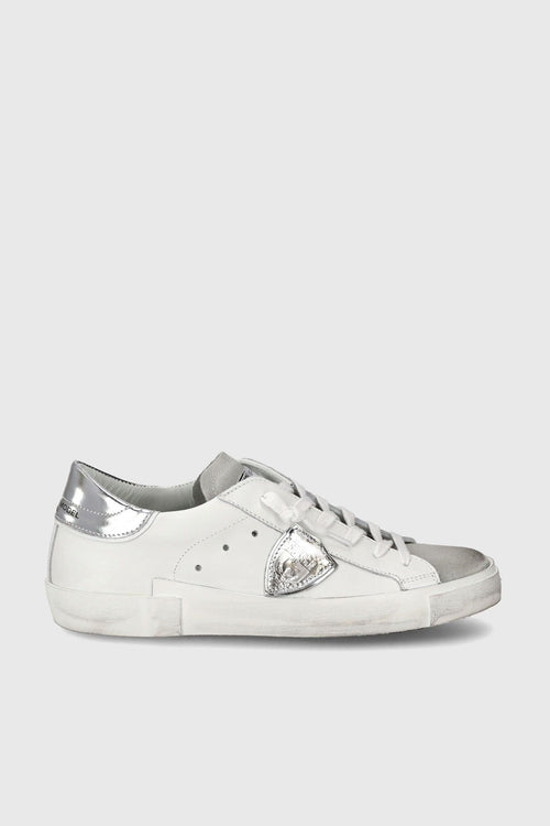 Sneaker PRSX Pelle Bianco/Argento