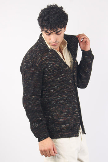 Cardigan Melange Peruviano Fango - 5