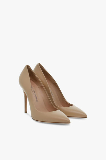 Décolleté FERRAGNI COLOR CAPPUCCIO in nappa beige - 5