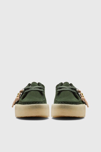 Clarks Wallabee Cup Scarpe in Pelle Verde Scuro - 4