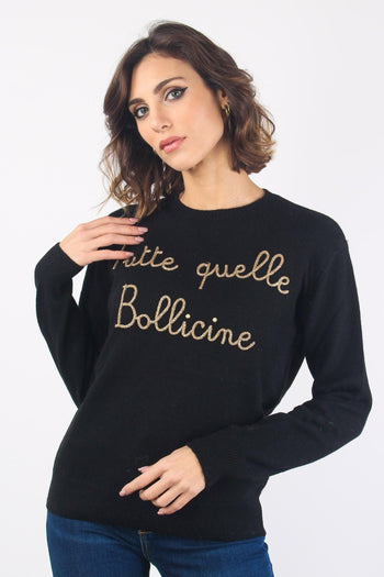 Girocollo Tutte Quelle Bollici Nero - 3