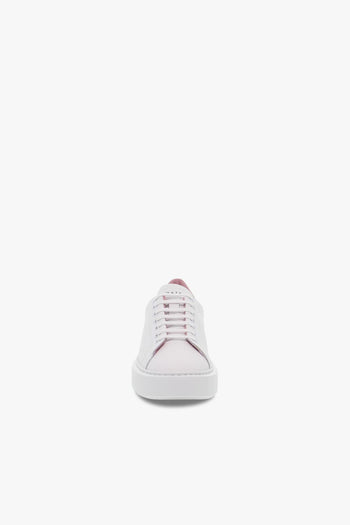 Sneakers SFERA PATENT WHITE-PINK in pelle e vernice bianco e rosa - 4