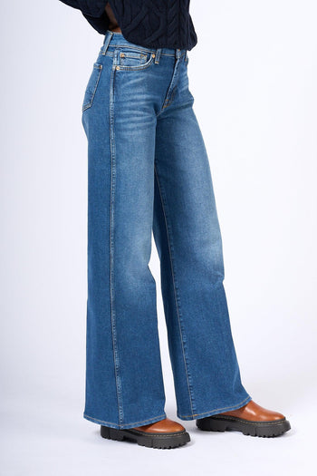 Jeans Lotta Gamba Larga Blu Donna - 3