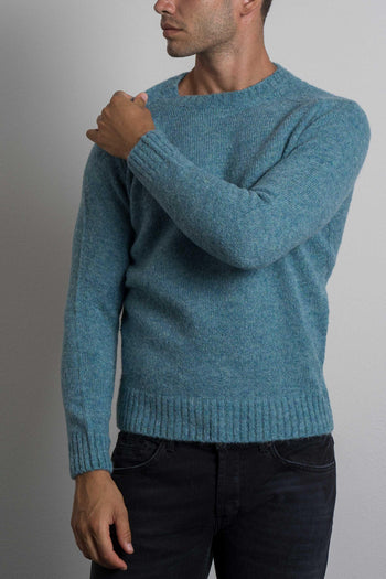 Maglia Girocollo Azzurro Uomo - 5