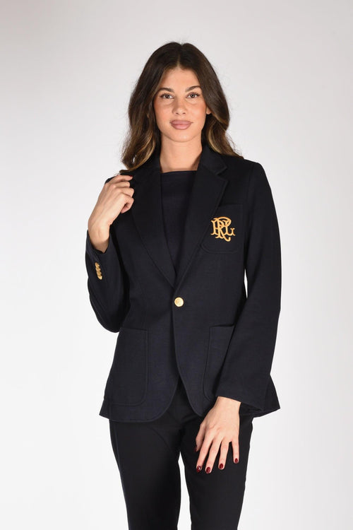 Blazer Jaquard Blu Donna