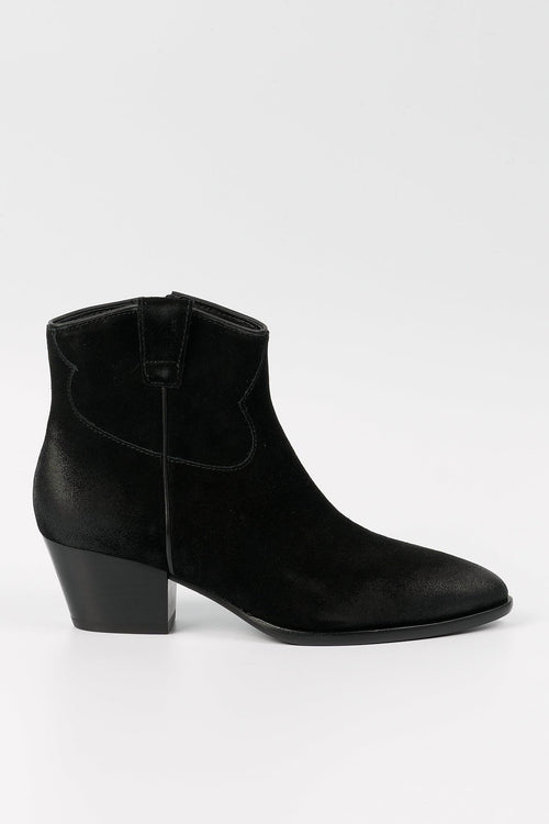 Stivaletto Houston Texano Nero Donna