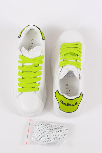 Sneakers Mcqueen Basica Bianco/verde Mela - 4