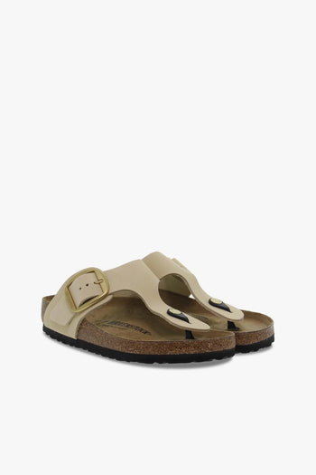 Sandalo basso GIZEH BIG BUCKLE in nabuk beige - 5