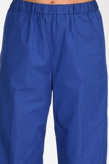 Pantalone Elastico Blu Chiaro Donna - 4