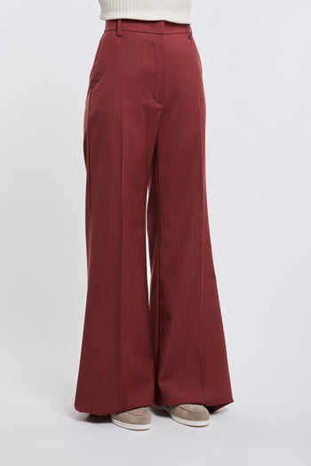 Max Mara Pantalone 100% WV Rosso - 3